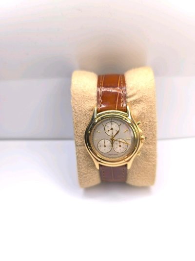 Cartier Cougar Chronograph 750 Gelbgold