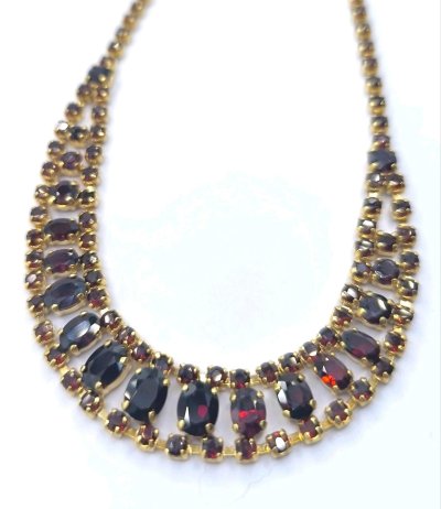 Granat-Collier 333 Gold