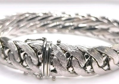 Armband 750 Weißgold massiv 47g
