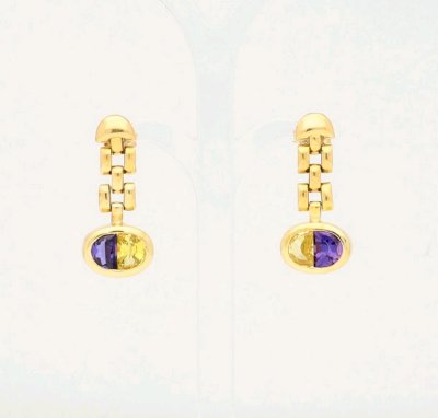 Ohrstecker 750 Gold Saphir 1,4 ct