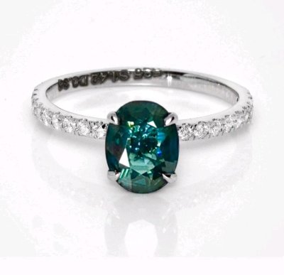 Ring 585 Gold Spinell 1,42 ct Diamant