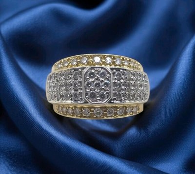 Memory Ring 585 Gelbgold Diamant 2,2 ct H-J VS-SI