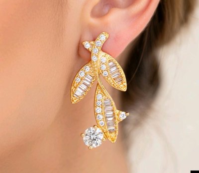 Ohrringe 750 Gold 1,16 ct Diamant
