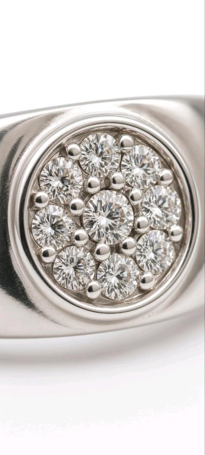 Vintage Siegelring 585 Gelbgold 0,6 ct Diamant