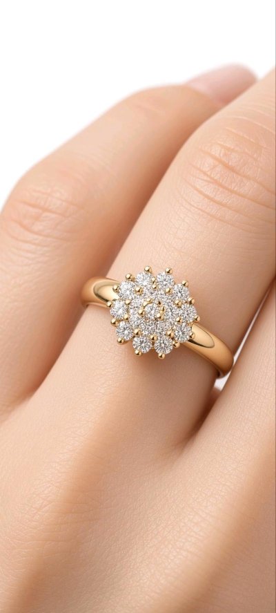 Diamant-Ring 585 Gelbgold 0,46 ct Verlobungsring