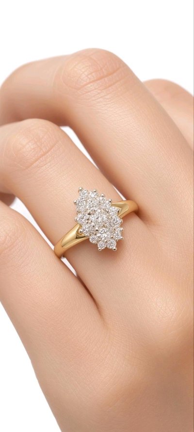 Verlobungsring 585 Gold 0,56 ct Diamant